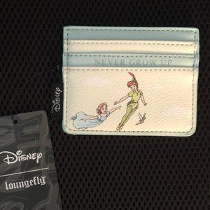 NWT Loungefly Disney Peter Pan, Tinkerbell & Wendy Cardholder Never Grow Up Star